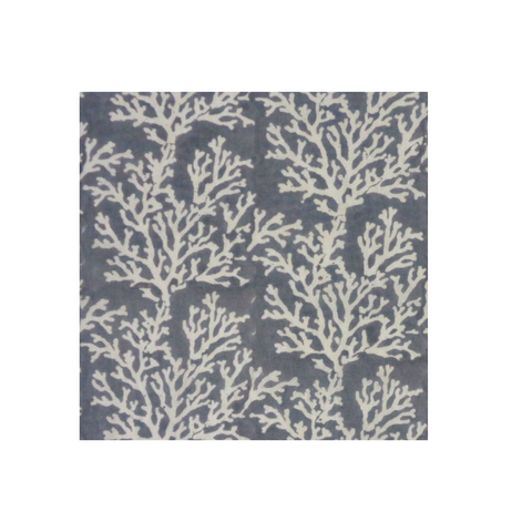 SERVILLETA CORAL GRIS BLOCK PRINT