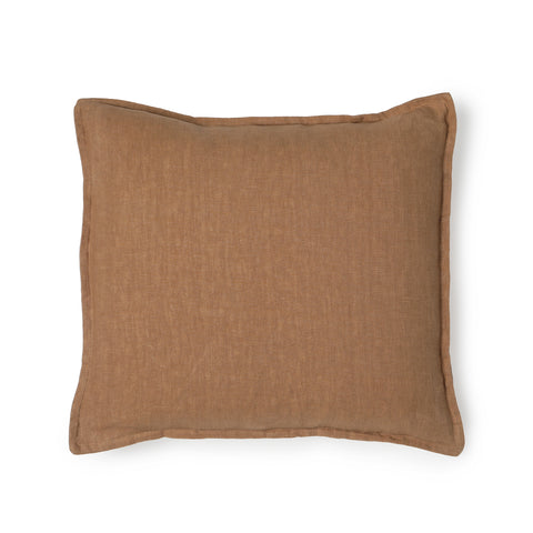 FUNDA COJIN LINO CAMEL 50X50