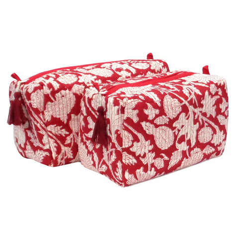 COSMETIQUERO BLOCK PRINT AMA RED