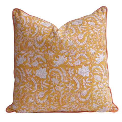 FUNDA COJIN BLOCK PRINT WILD FLOWER 50x50