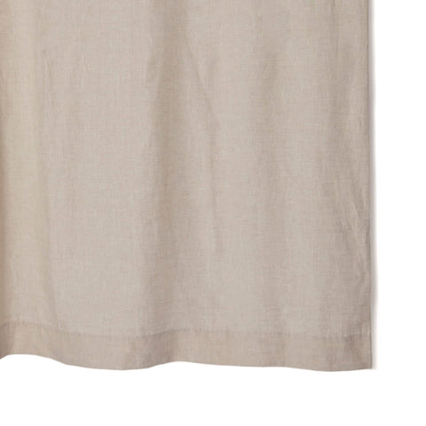 cortina baño lino beige