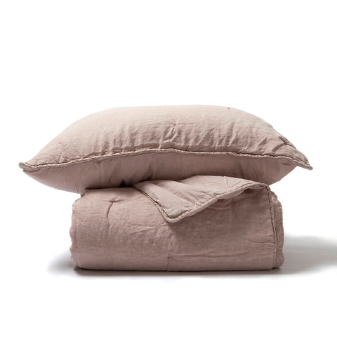 QUILT TWIN LINO PALO DE ROSA