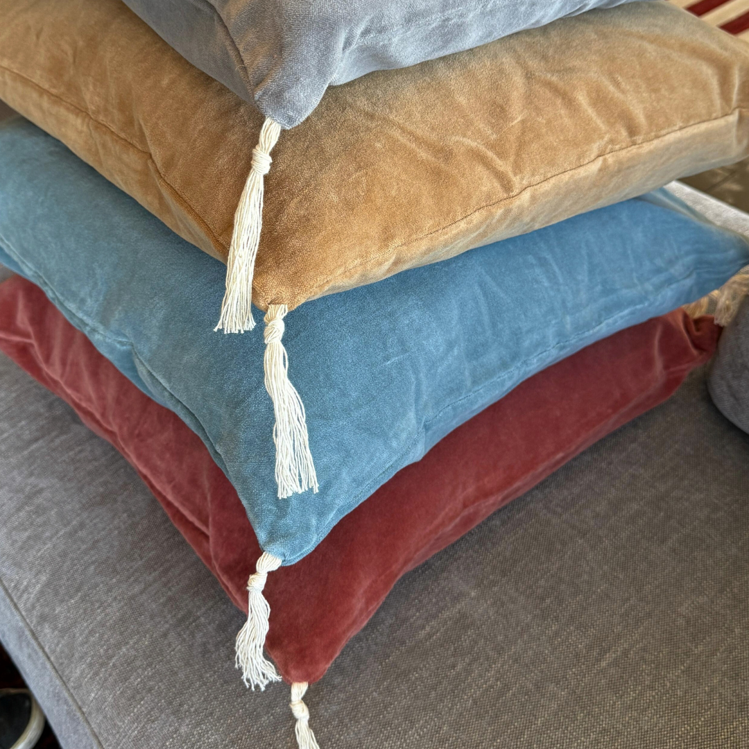 FUNDA COJIN TERCIOPELO BRICK 60X40