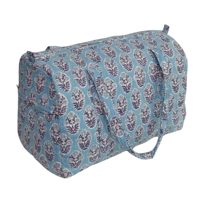 BOLSO WEEKEND  BLOCK PRINT BOOTA TURQUESA