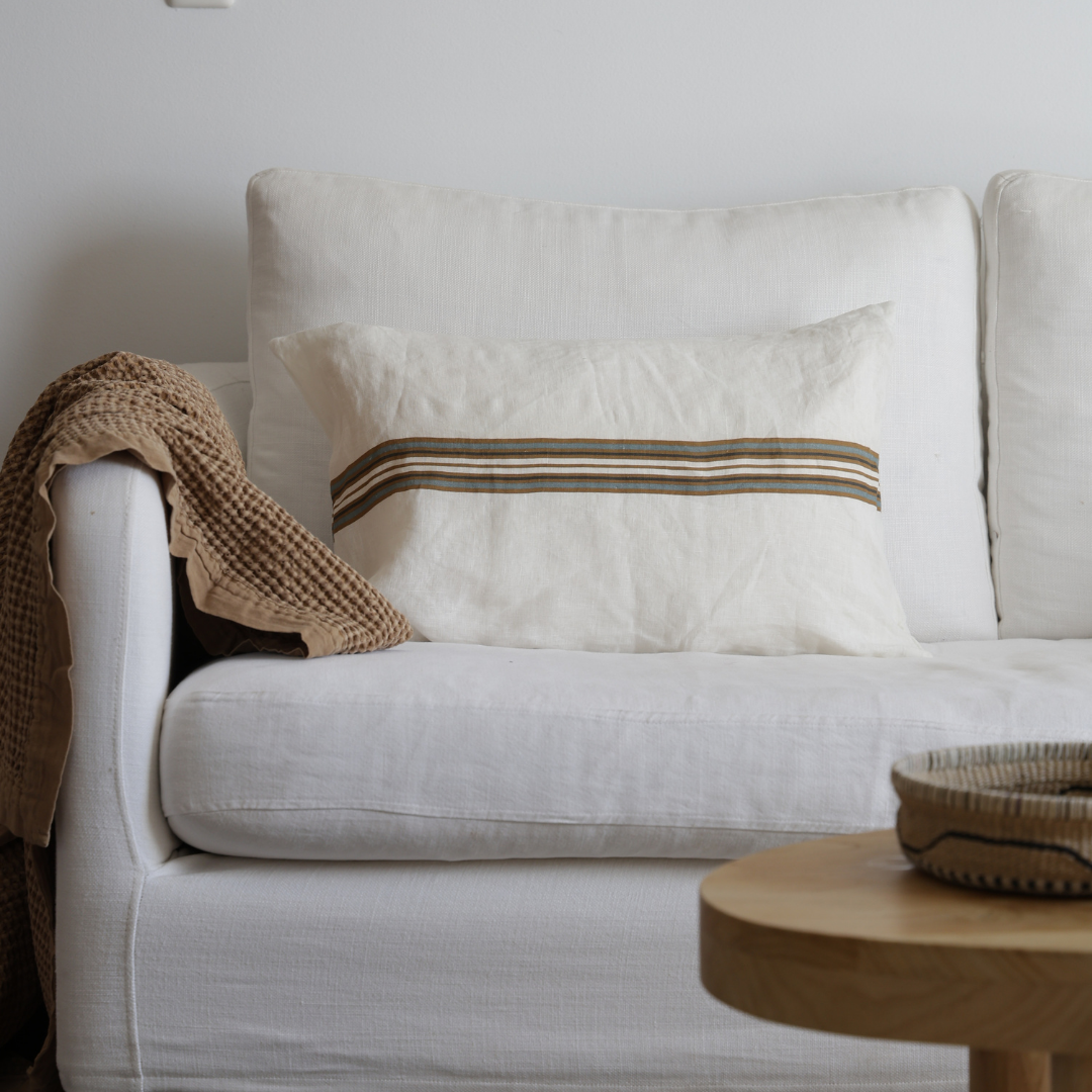 FUNDA COJIN ORIGEN BEIGE 60X40