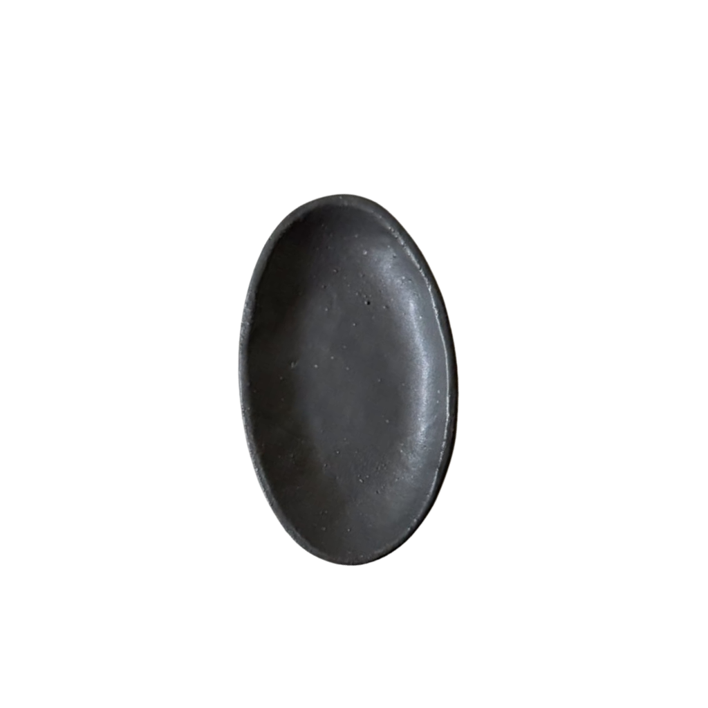 PLATO ÓVALO NEGRO S CERAMICA N&P