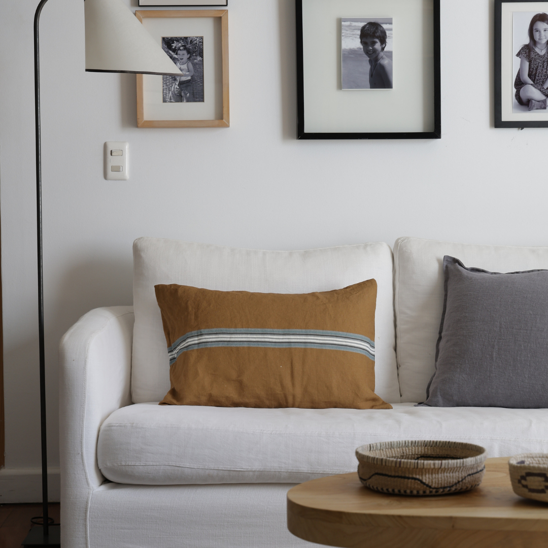 FUNDA COJIN ORIGEN CAMEL 60X40