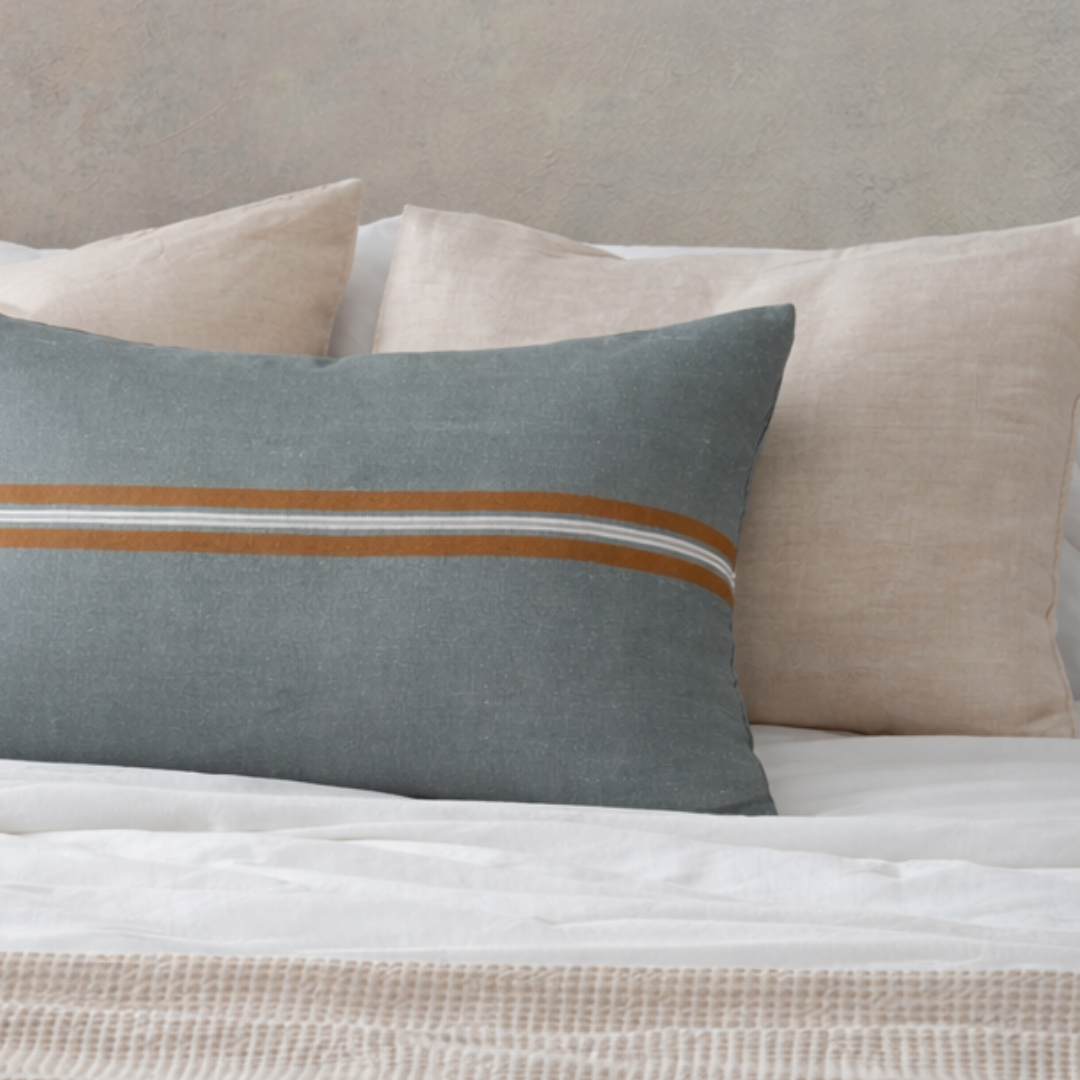 FUNDA COJIN ORIGEN TURQUESA 60X40