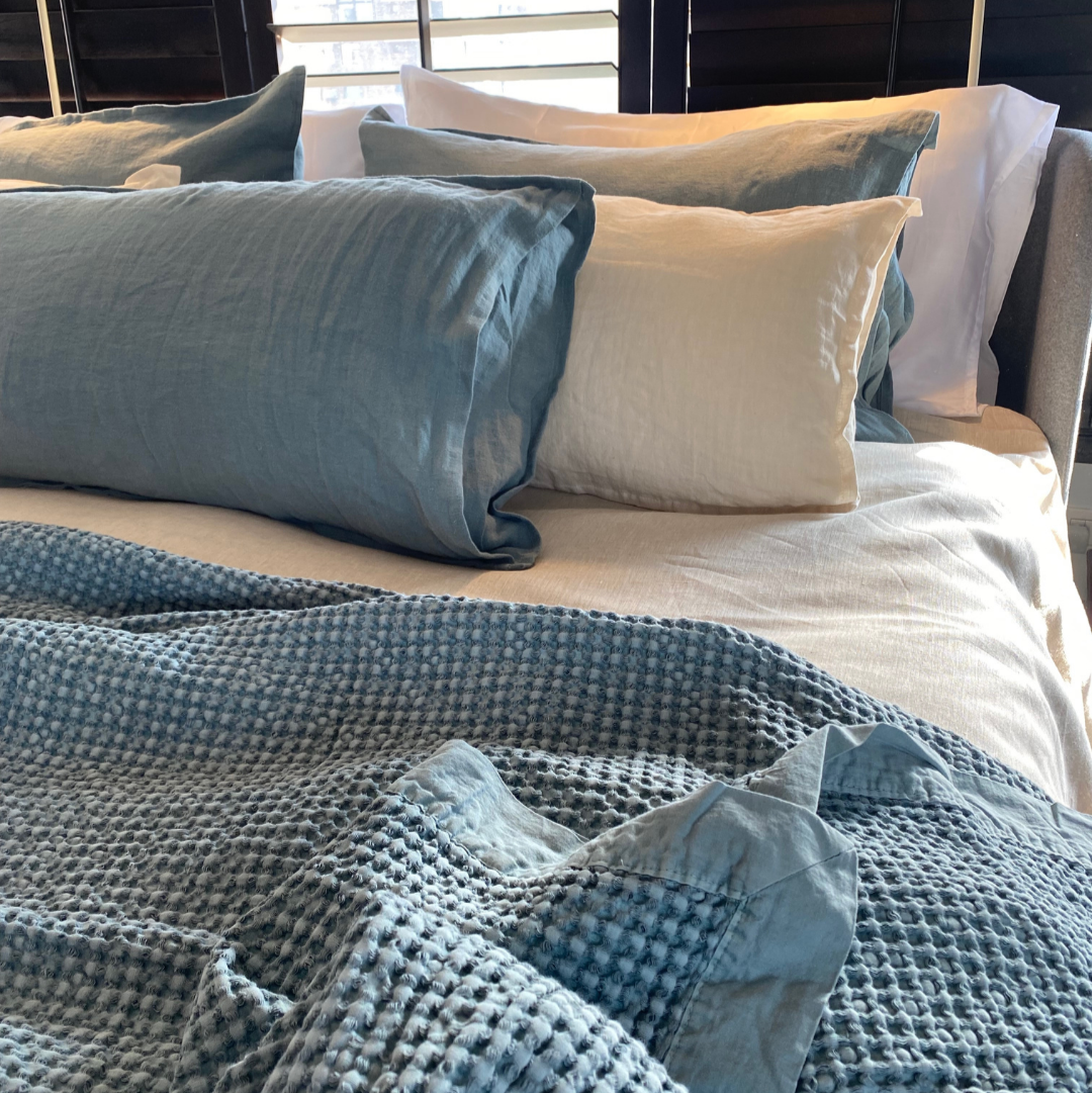 PIECERA WAFFLE KING TURQUESA