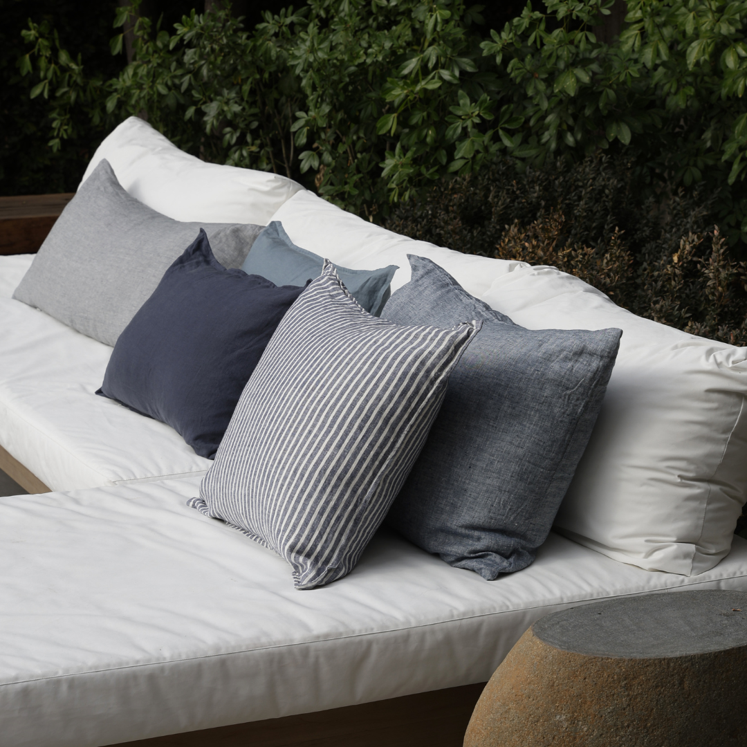 FUNDA ALMOHADON CAPRI AZUL 70X50