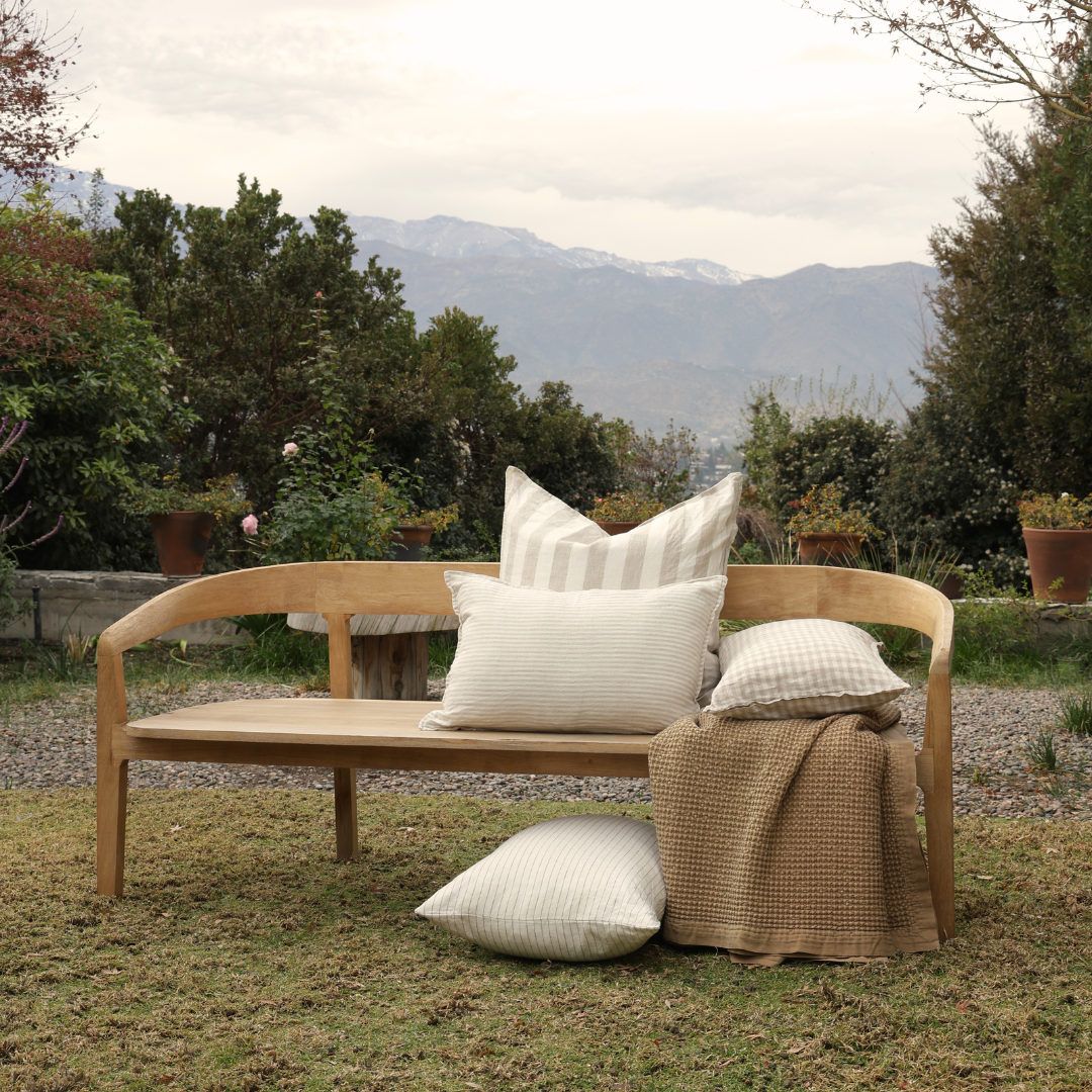FUNDA ALMOHADON CAPRI RAYAS VERDES 70X50