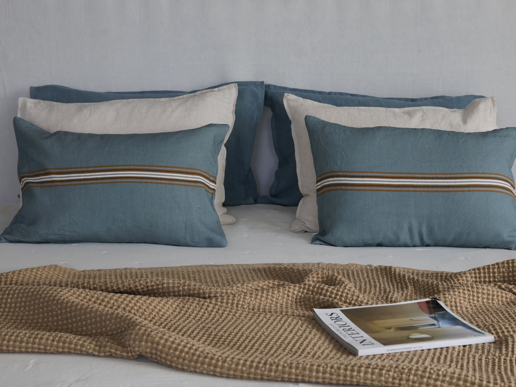 FUNDA COJIN ORIGEN TURQUESA 60X40