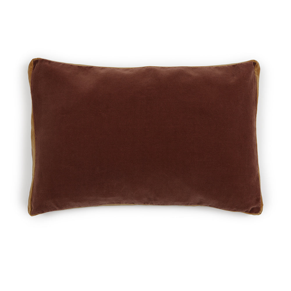FUNDA COJIN TERCIOPELO MOKA 60X40