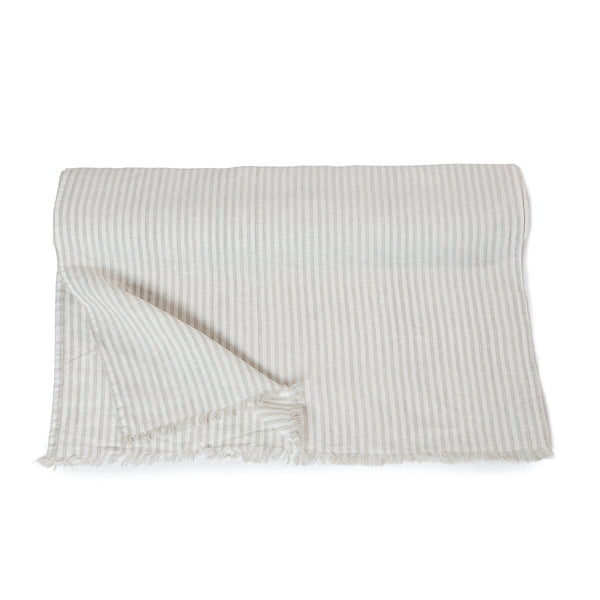 Camino De Mesa Lino Capri Rayas Beige