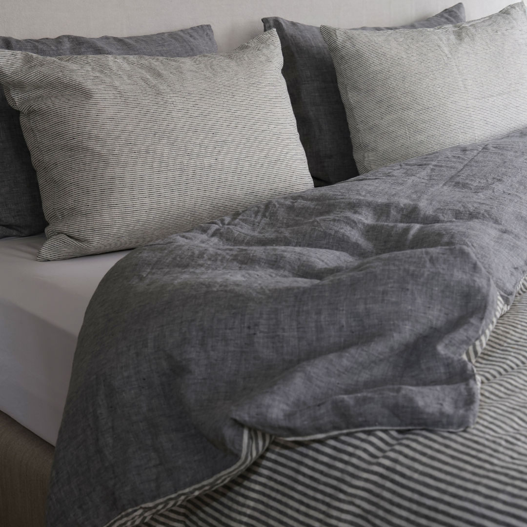 FUNDA ALMOHADON CAPRI GRIS MELANGE 70X50