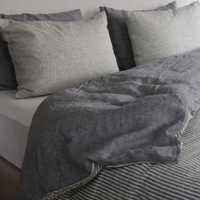 FUNDA ALMOHADON CAPRI GRIS MELANGE 70X50