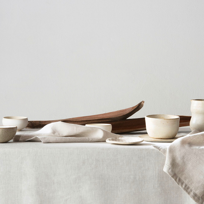 MANTEL LINO BEIGE 260X180