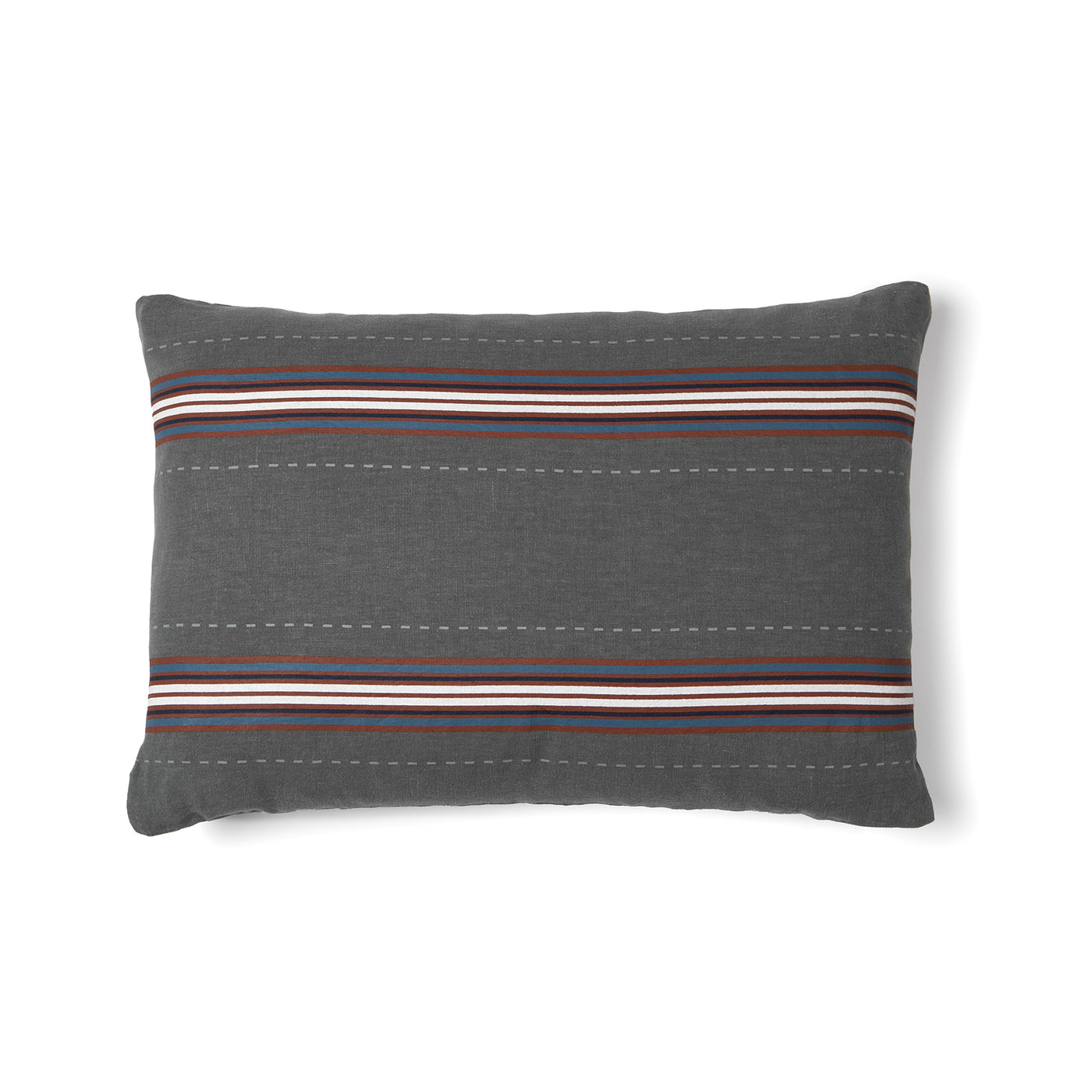 FUNDA COJIN GRIS STRIPE OXIDO 40x60