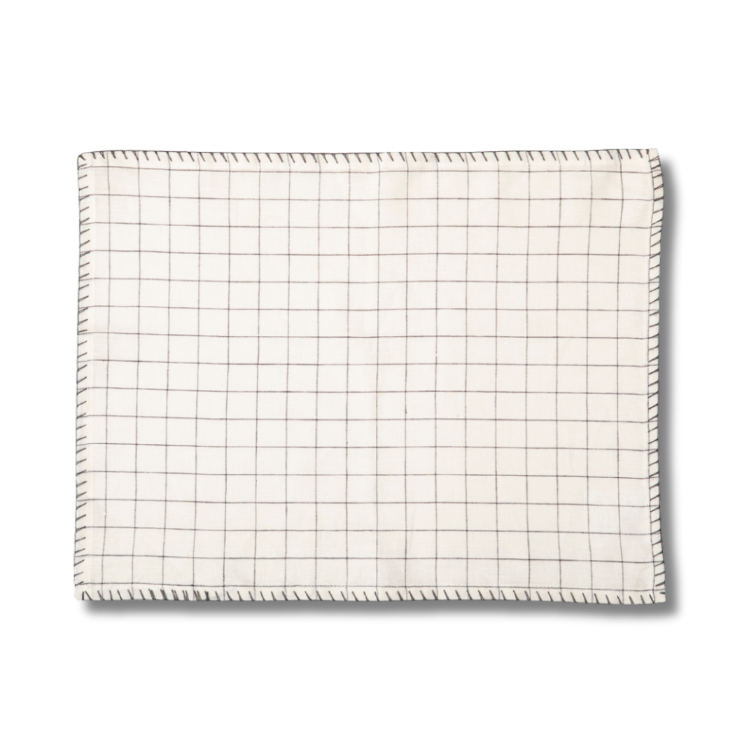 INDIVIDUAL LINO GRIS SQUARE