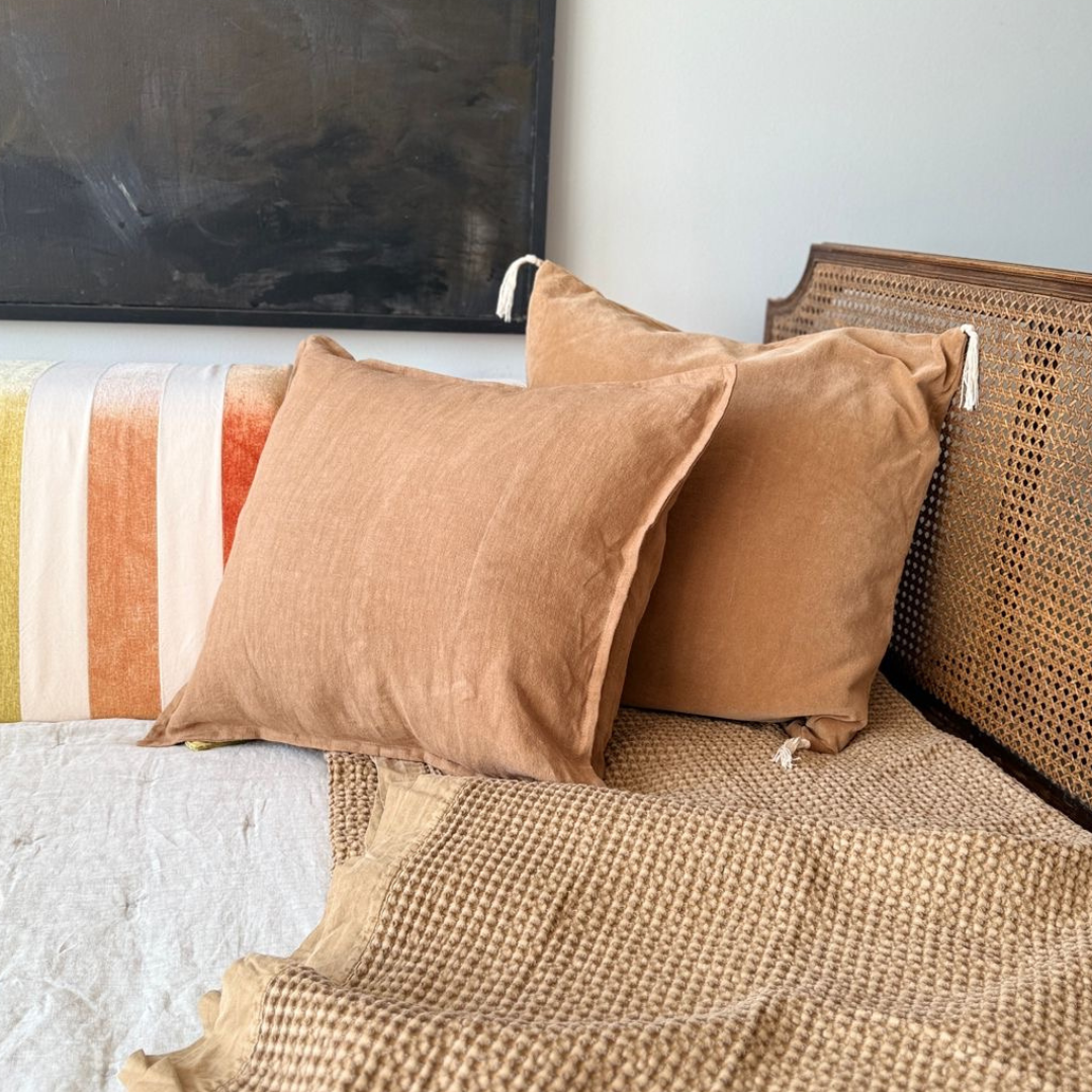 FUNDA COJIN TERCIOPELO BRICK 50X50