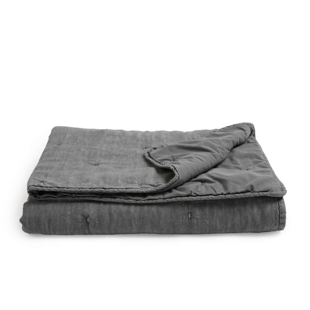 QUILT LINO TURQUESA 100X160