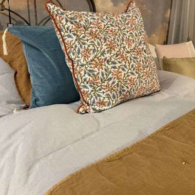 QUILT LINO CAMEL 100X160