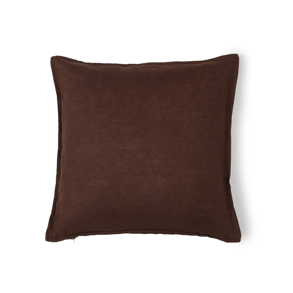 FUNDA COJIN LINO CAPRI COFFEE 50x50