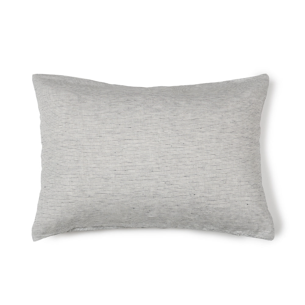 FUNDA ALMOHADON CAPRI RAYAS GRISES S 70X50