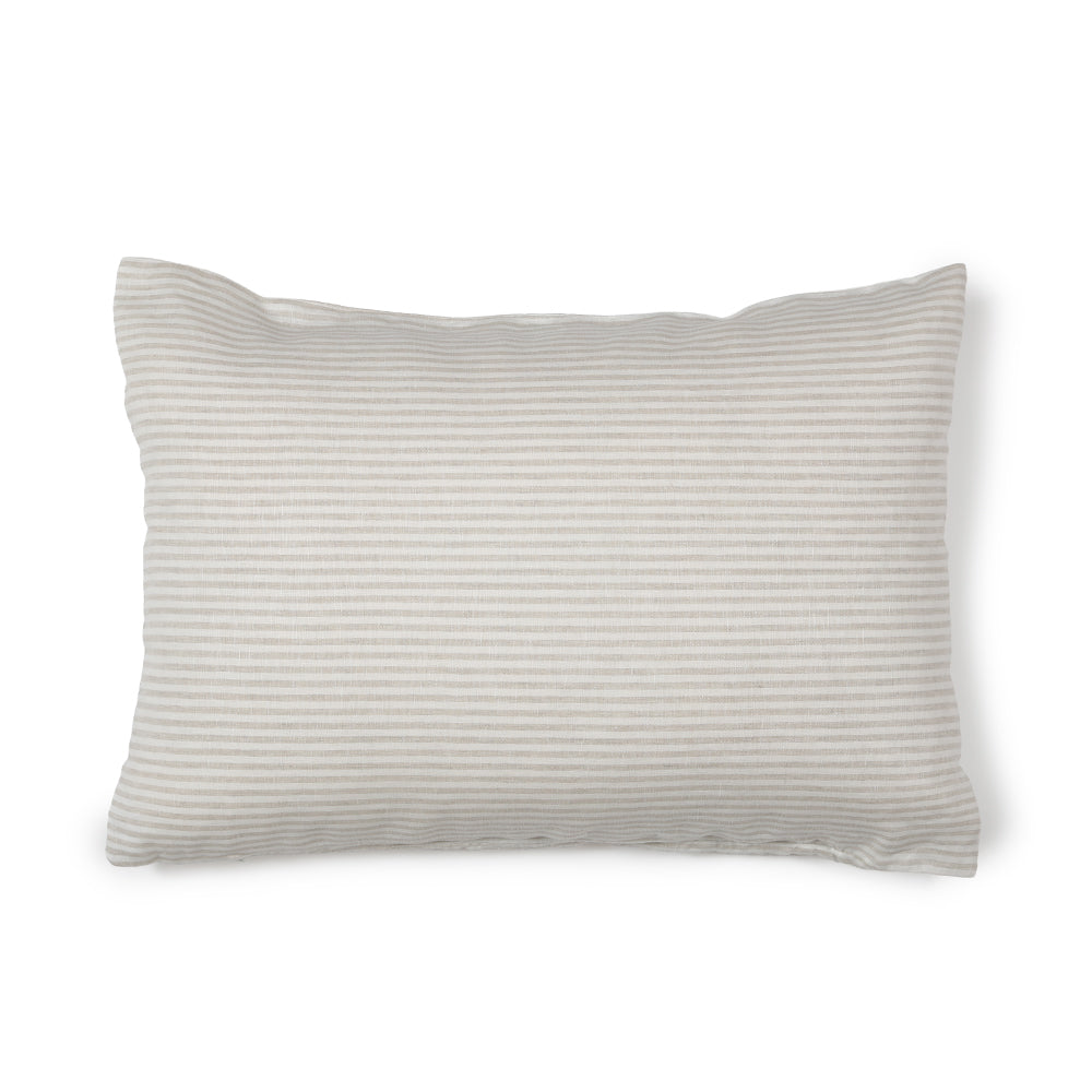 FUNDA ALMOHADON CAPRI RAYAS M BEIGE 70X50