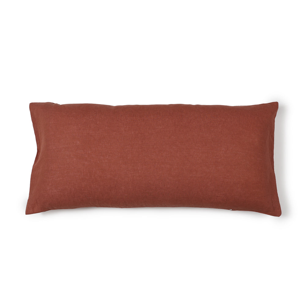 FUNDA COJIN LINO CAPRI BRICK 90x45