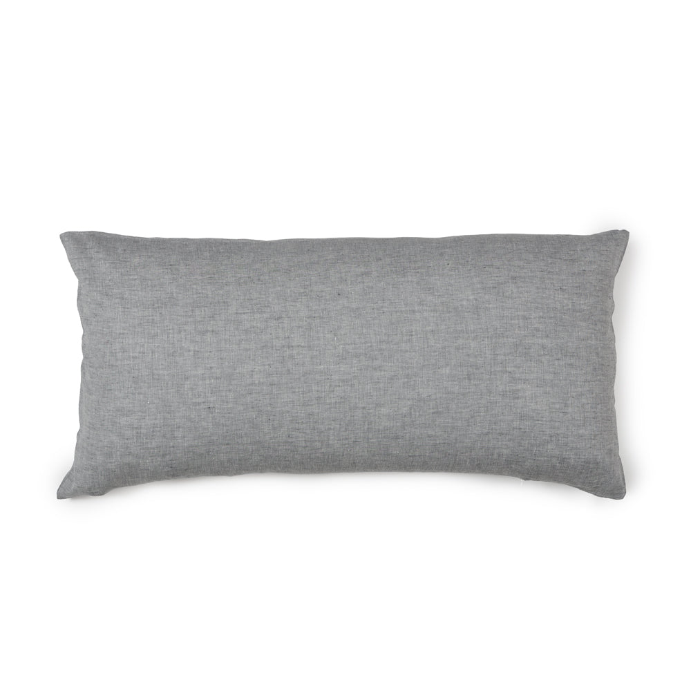 FUNDA COJIN LINO CAPRI GRIS MELANGE 90x45