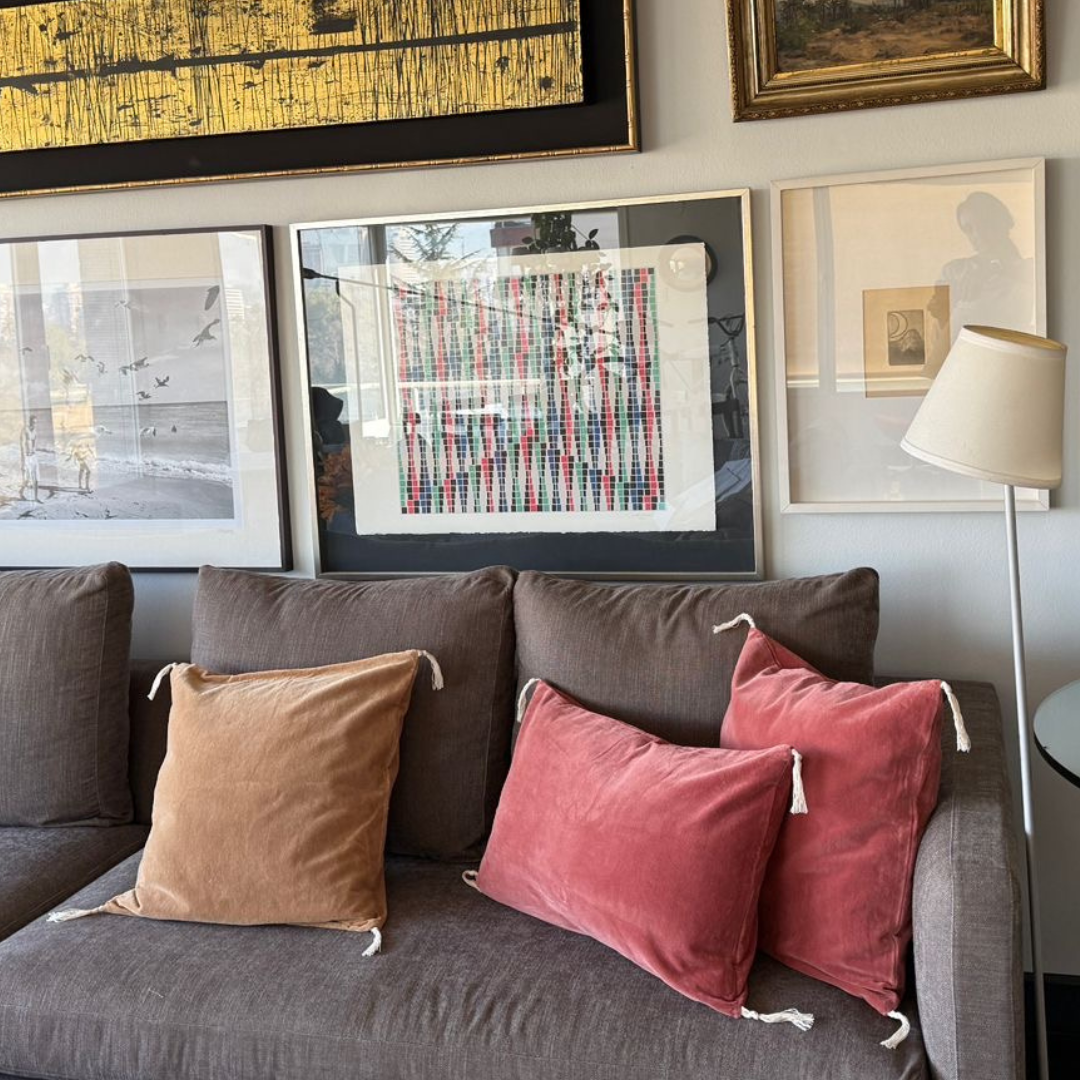 FUNDA COJIN TERCIOPELO BRICK 50X50