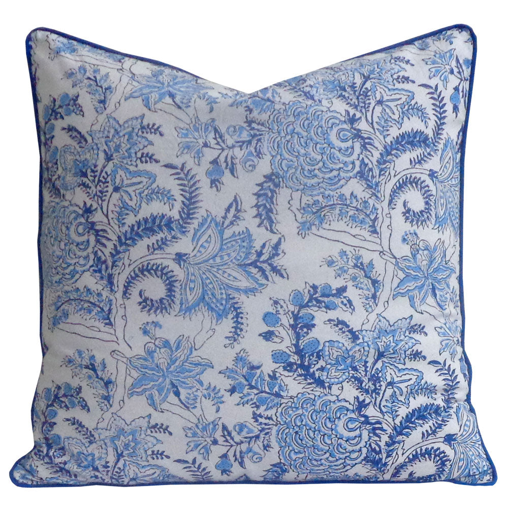 FUNDA COJIN BLOCK PRINT BELA WHITE 50X50