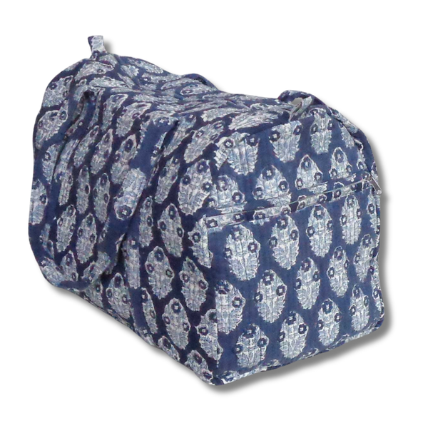 Bolso Weekend Block Print Boota Celeste Copia