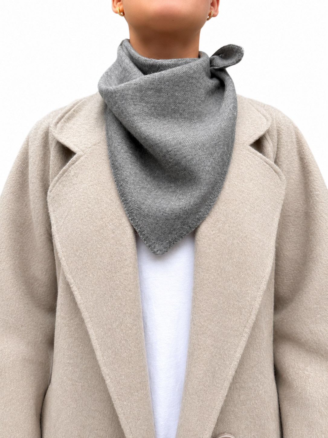 PAÑUELO BABY ALPACA GRIS CLARO