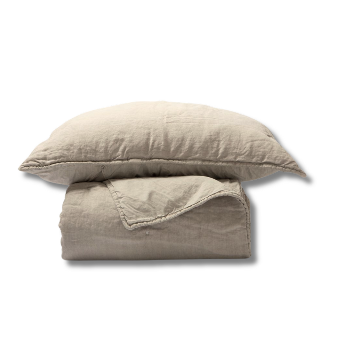 CUBRECAMA QUILT LINO TAUPE