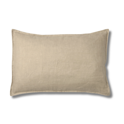 FUNDA COJIN LINO TAUPE 60x40