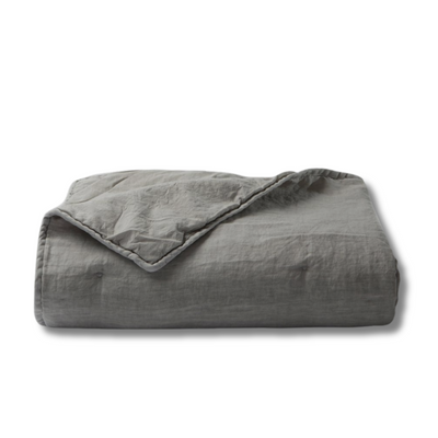 QUILT LINO GRIS OSCURO 100X160