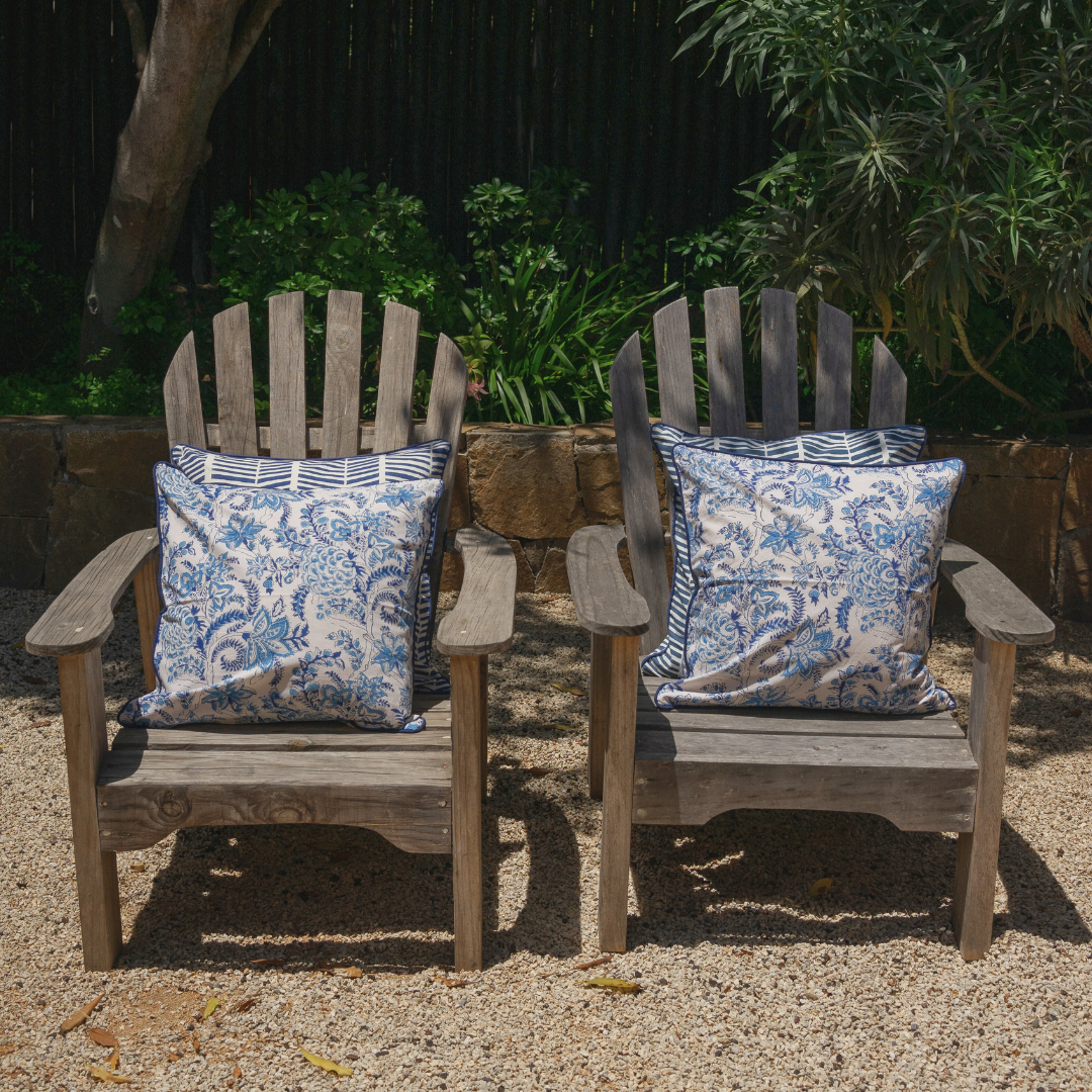 FUNDA COJIN BLOCK PRINT BELA WHITE 50X50