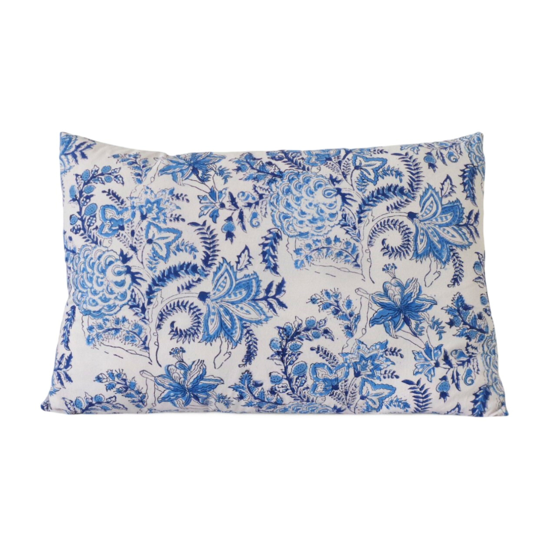 FUNDA COJIN BLOCK PRINT BELA WHITE 40x60