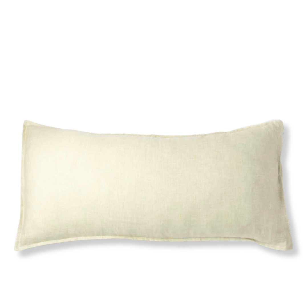 FUNDA COJIN LINO BEIGE 90X45