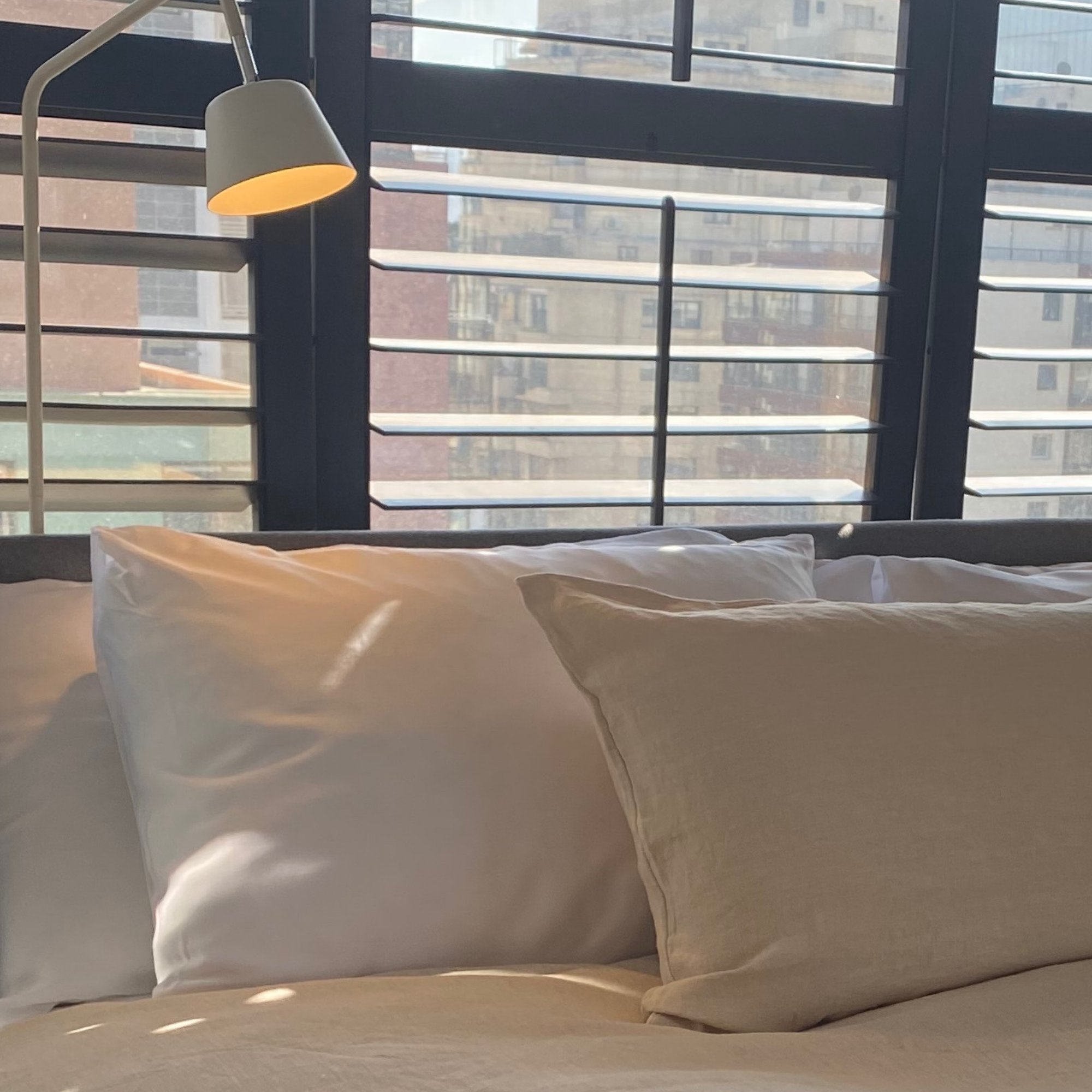 CUBREPLUMÓN ALGODON/LINO TAUPE