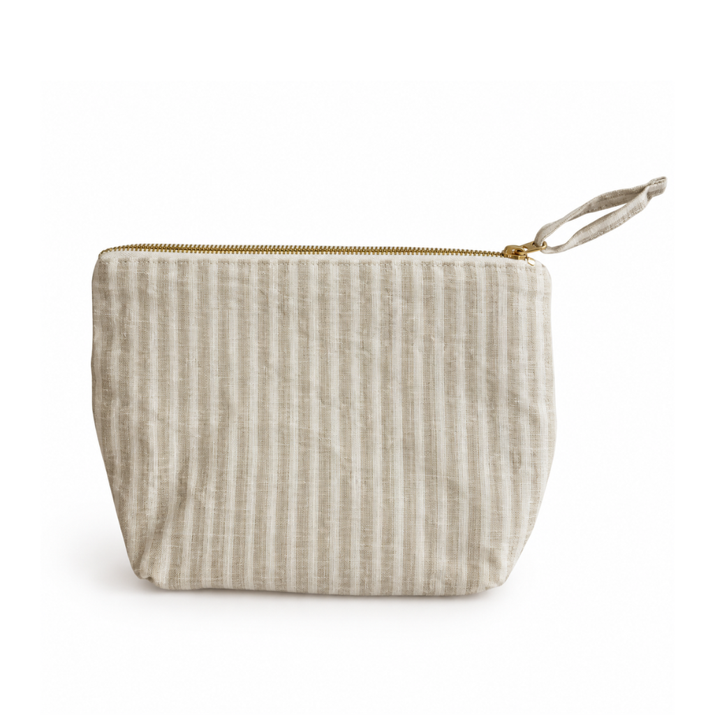 ESTUCHE CAPRI RAYAS BEIGE M