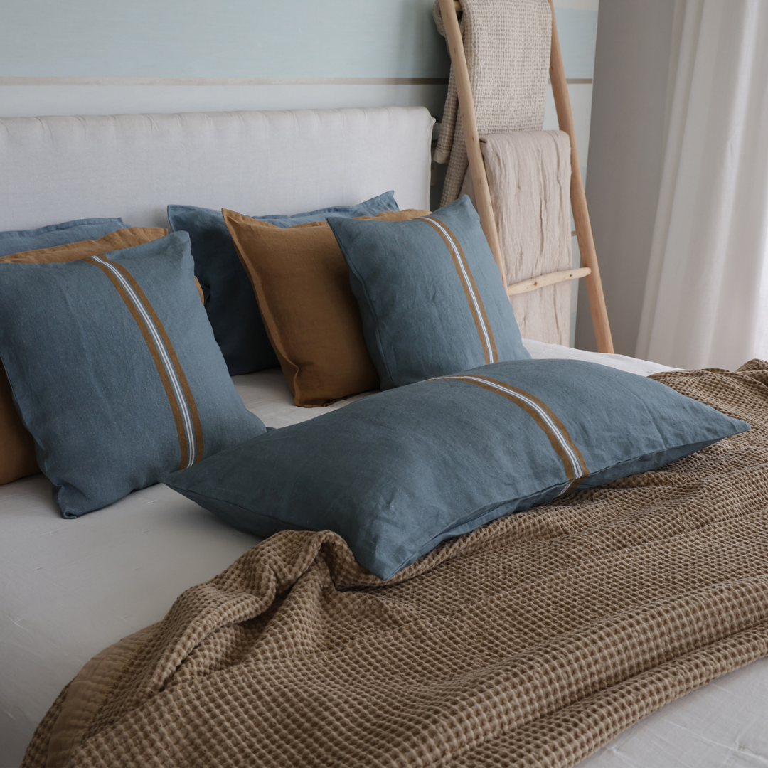 FUNDA COJIN ORIGEN TURQUESA 50X50