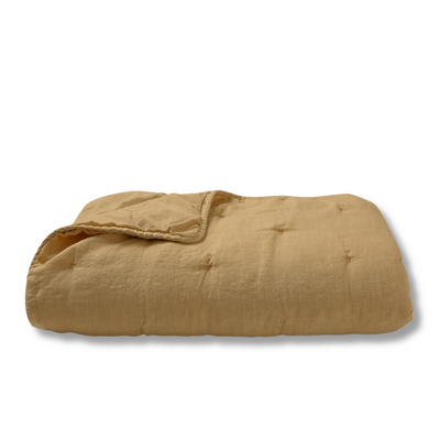 QUILT LINO CAMEL 100X160