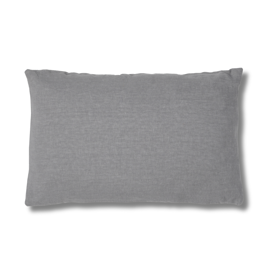 FUNDA COJIN LINO GRIS 60X40