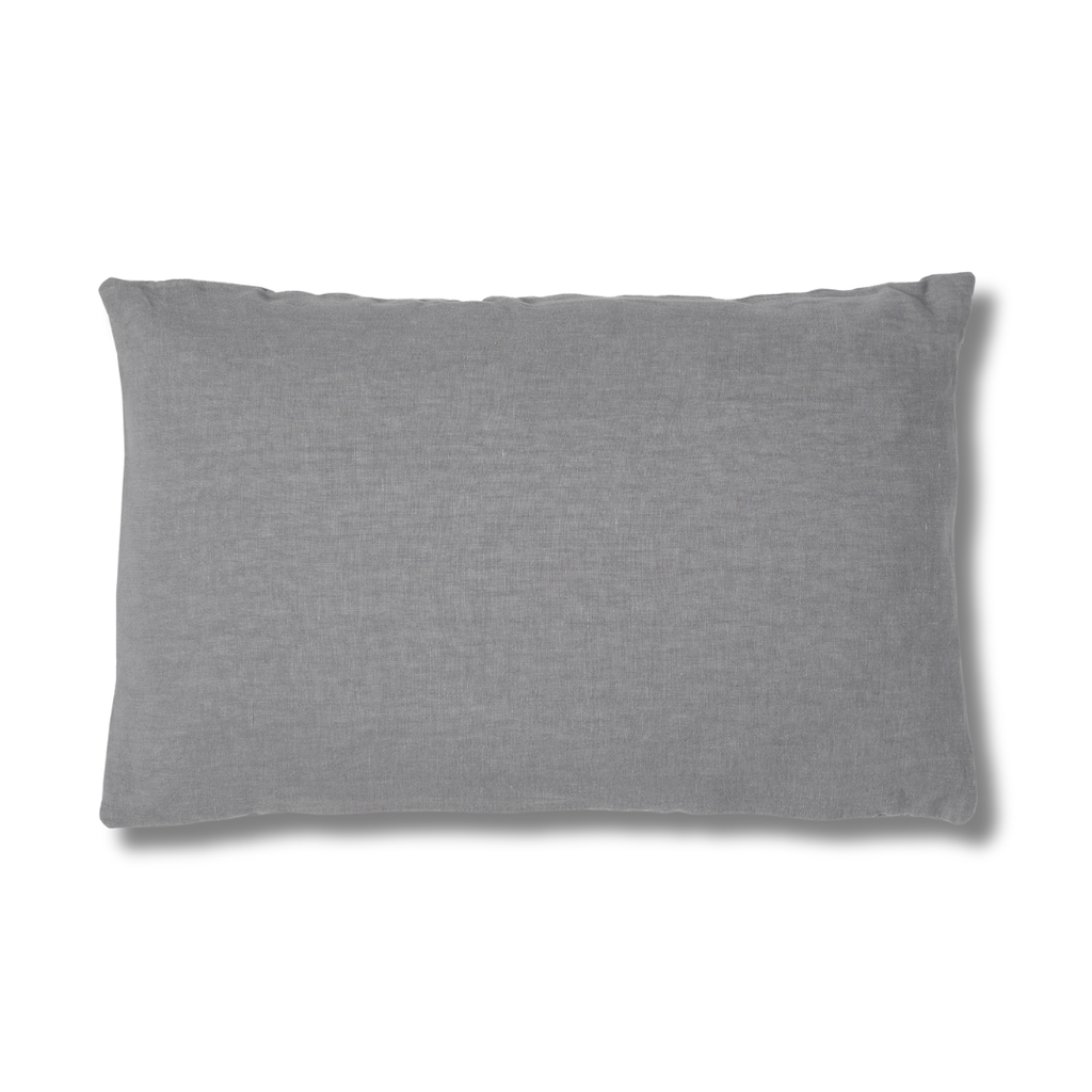 FUNDA COJIN LINO GRIS 60X40