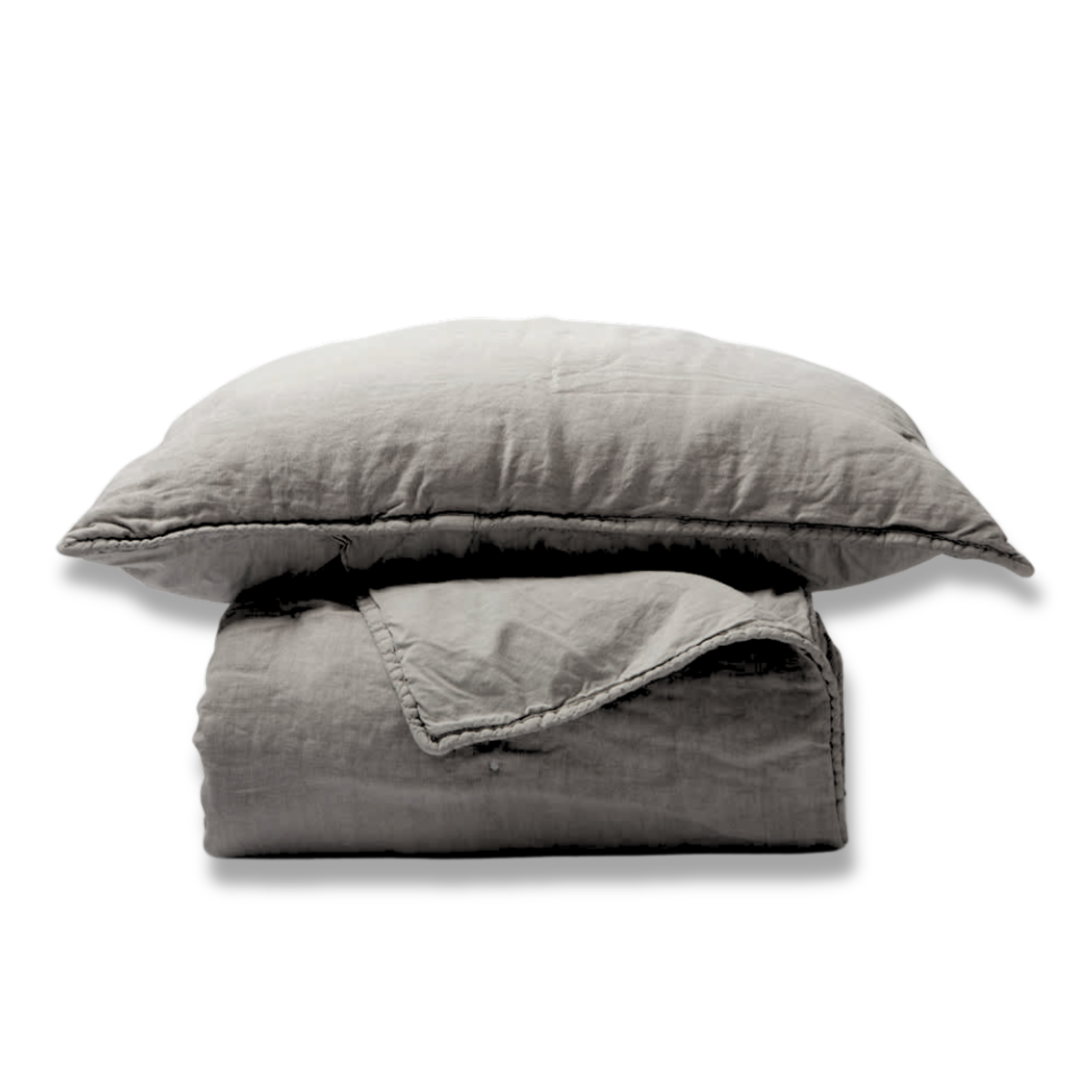 CUBRECAMA QUILT LINO GRIS