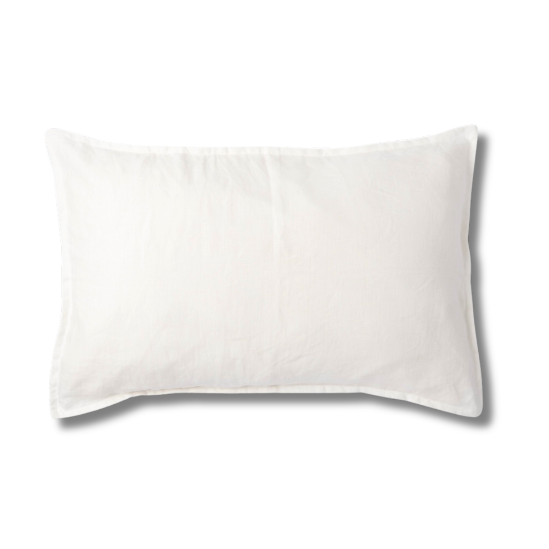 FUNDA ALMOHADON LINO WHITE 70X50