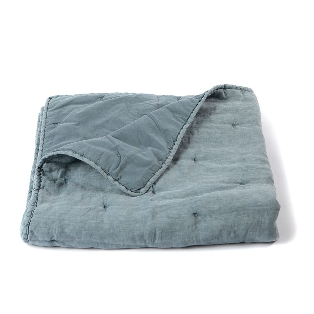 QUILT LINO TURQUESA 100X160